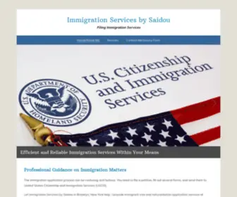 Immigrationservicesbysaidou.com(Home) Screenshot