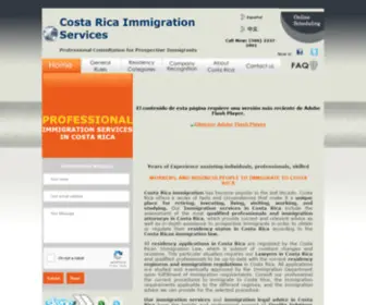 Immigrationservicescr.com(Costa Rica Immigration Services) Screenshot