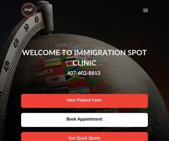 Immigrationspotclinic.com(Immigration Doctors of Central Florida) Screenshot