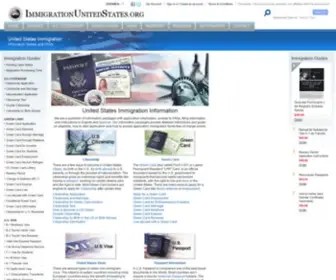 Immigrationunitedstates.org(U.S. Immigration Application Information) Screenshot