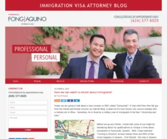 Immigrationvisaattorneyblog.com(Published by Los Angeles) Screenshot