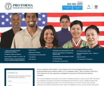 Immigrationvisaattorneys.com(Pro Forma Immigration Attorneys) Screenshot