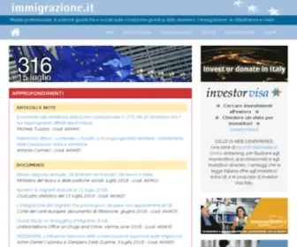 Immigrazione.it(Rivista professionale di scienze giuridiche e sociali) Screenshot