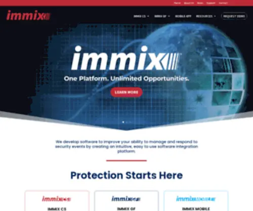 Immixprotect.com(Central Station Monitoring and Security Operations Center Software) Screenshot