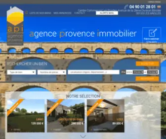 Immo-API.fr(Agence immobilière Les Angles) Screenshot