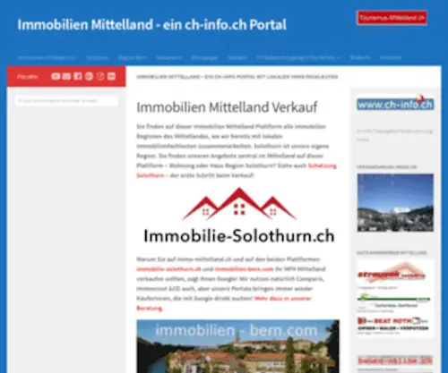 Immo-Mittelland.ch(Immobilien Mittelland) Screenshot