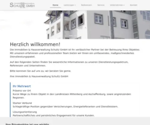 Immo-Schultz.de(Immobilien & Hausverwaltung Schultz GmbH) Screenshot