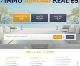 Immoabroad.com(Buy or rent the perfect property or holiday homes with IMMO ABROAD) Screenshot