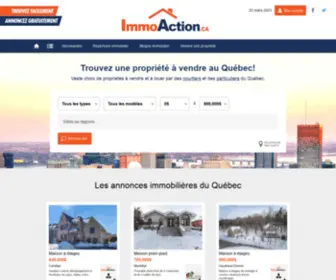 Immoaction.ca(Immo Action) Screenshot