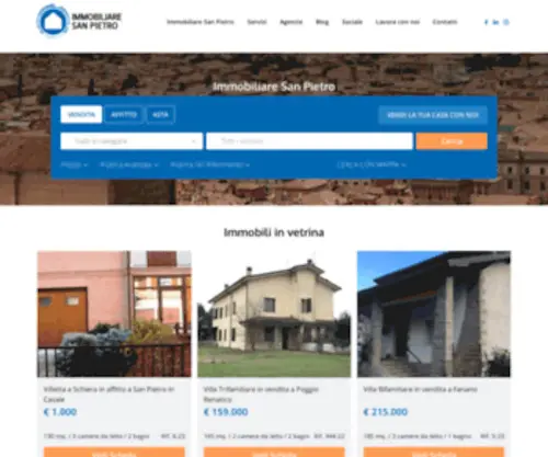 Immobiliaresanpietro.it(Immobiliare San Pietro) Screenshot