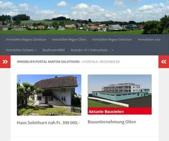 Immobilien-Solothurn.com(Immobilien Portal Kanton Solothurn) Screenshot