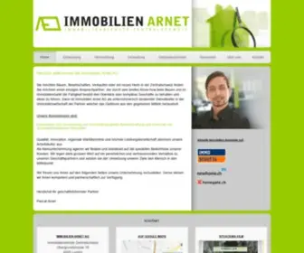 Immobilienarnet.ch(Immobilien, Bewirtschaftung, Entwicklung, Unterhalt) Screenshot