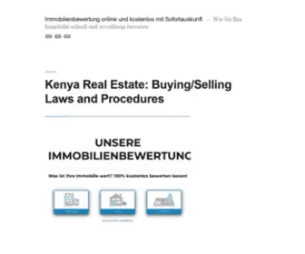 Immobilienbewertung.blog(Immobilienbewertung online und kostenlos mit Sofortauskunft) Screenshot