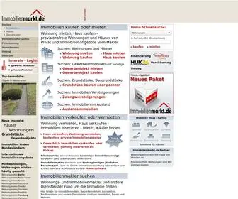 Immobilienmarkt.de(Immobilienbörse mit zahlreichen auch provisionsfreien Immobilienangeboten) Screenshot