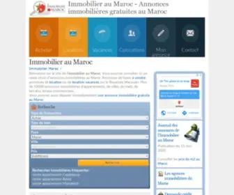 Immobilier-AU-Maroc.eu(Site immobilier Maroc) Screenshot