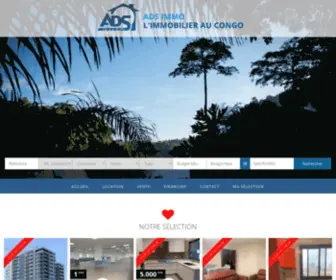 Immobilieraucongo.com(Immobilier au Congo) Screenshot