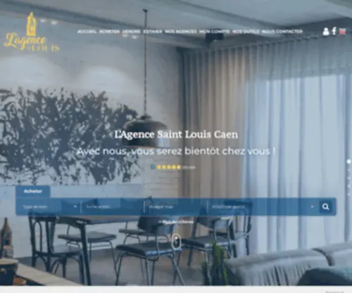 Immobiliercaen.fr(L'Agence Saint Louis Caen) Screenshot