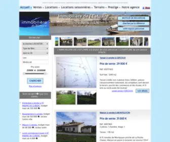 Immobiliere-Estuaire.com(Agence) Screenshot