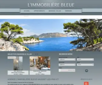 Immobleue.net(Agence immobilière L’IMMOBILIERE BLEUE) Screenshot