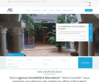 Immoconseilsmarrakech.com(Agence immobiliere Marrakech) Screenshot