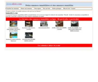 Immodere.com(Annonces immobilières gratuites) Screenshot