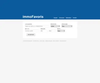 Immofavoris.com(Le portail immobilier pour la location et l'achat d'appartements et de maisons) Screenshot