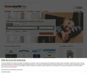 Immomarkt.ms(Immobilien zur Miete und zum Kauf in Münster und dem gesamten Münsterland finden mit) Screenshot