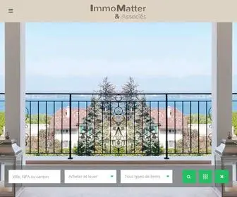 Immomatter.ch(ImmoMatter & Associés) Screenshot