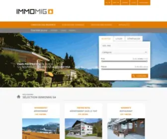 Immomig-Portal.ch(Portail suisse pour vos annonces immobilières) Screenshot