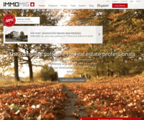 Immomig.com(Most important property portal) Screenshot