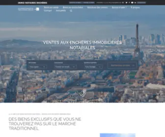 Immonotairesencheres.com(Ventes aux enchères immobilières notariales) Screenshot