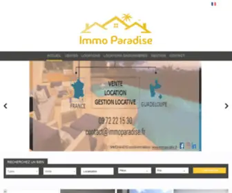 Immoparadise.fr(IMMO PARADISE) Screenshot