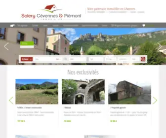 Immopiemont.com(Immobilier Cévennes) Screenshot