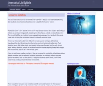 Immortal-Jellyfish.com(The creature that defies death) Screenshot