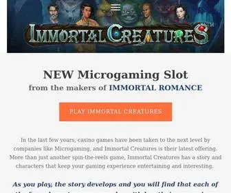 Immortalcreatures.com(Immortal Creatures) Screenshot