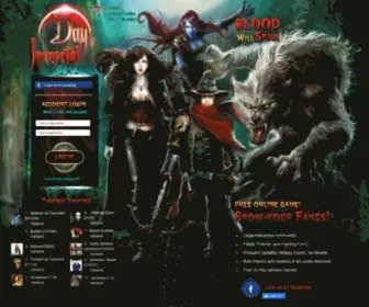 Immortalday.com(Immortal Day Vampire Games Play 4 Free at ImmortalDay.com) Screenshot