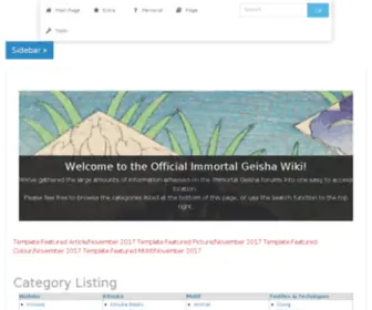 Immortalgeisha.com(Immortal Geisha) Screenshot