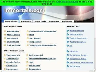 Immortals.com(The Leading The Immortals Site on the Net) Screenshot