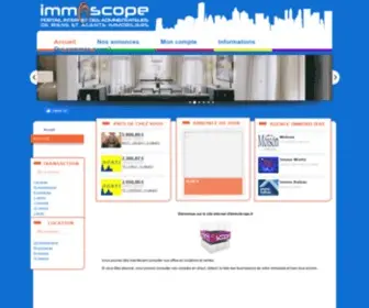 Immoscope.fr(Page d'accueil) Screenshot