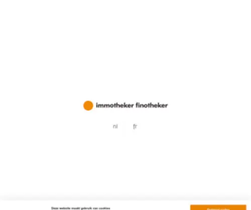Immothekerfinotheker.be(Immotheker) Screenshot