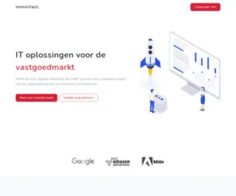 Immovast.be(IT oplossingen op maat voor de vastgoedsector) Screenshot