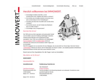 Immowert.de(IMMOWERT Sachverständigenbüro & Immobilienhandel) Screenshot