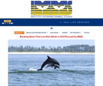 IMMS.org(Institute for Marine Mammal Studies Inc) Screenshot