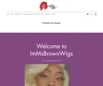 Immsbrownwigs.com(Home) Screenshot