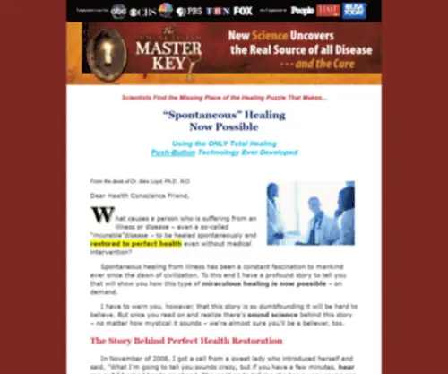 Immunesystemmasterkey.com(Energy Healing) Screenshot