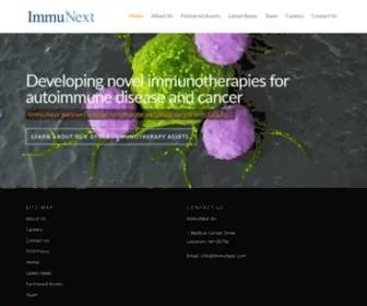 Immunext.com(ImmuNext) Screenshot