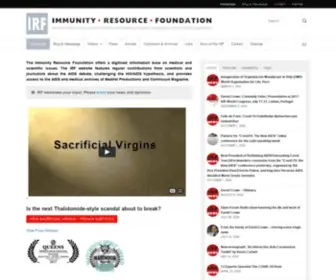 Immunity.org.uk(Immunity Resource Foundation) Screenshot