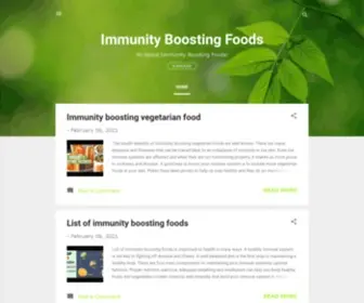 Immunityboostingfoods.com(Immunity Boosting Foods) Screenshot