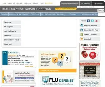 Immunize.org(Immunization Action Coalition (IAC)) Screenshot