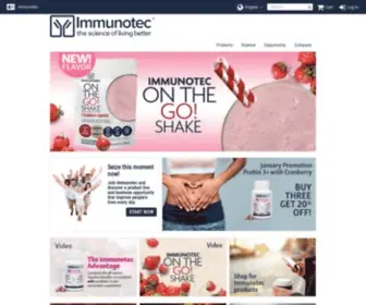 Immunocal.com(Immunotec) Screenshot